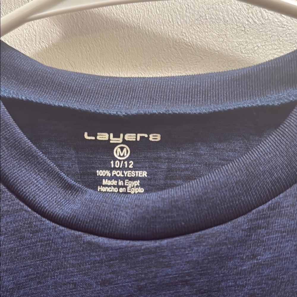 Layer 8 Blue Short Sleeve Boy's - Picture 3 of 4